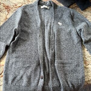 Abercrombie Kids Charcoal Cardigan Sweater